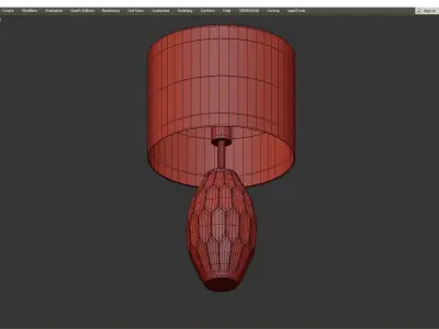 Muguet Table Lamp Low-poly 3D model