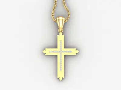 Cross Light Gold 4CP046 3DM STL 3D print model purchase
