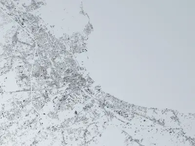 Palermo Streets and Buildings 3D model