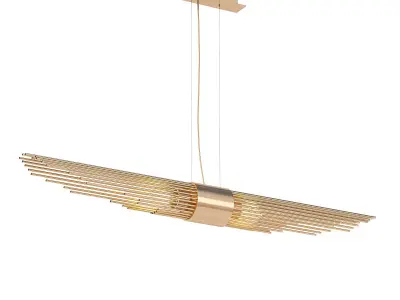 SUSPENSION modern pendant light in gold 3D model