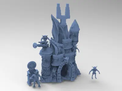 Blackstar Winter fortress 3D model