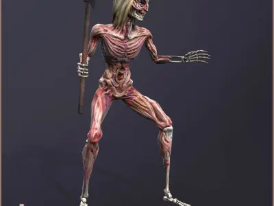 Dead Walker Light Low-poly 3D model