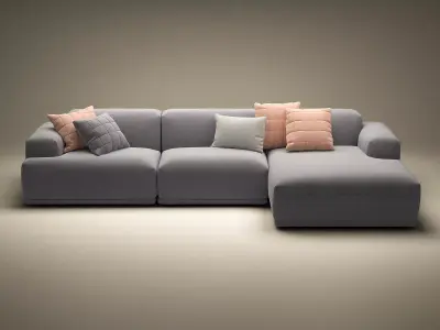 Connect 3-Seater Lounge 3D model