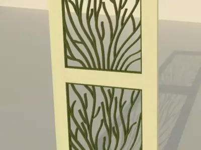 Door With Trellis 3D model