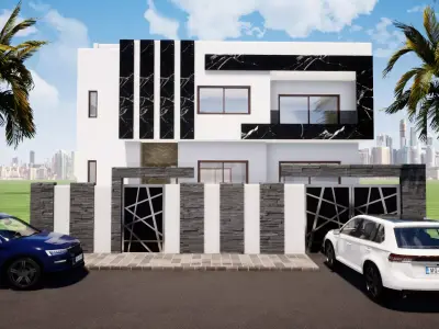 Modern Villa 3D model 3D print model