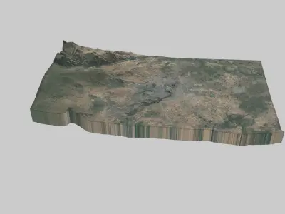 YEREVAN City Low-poly 3D model