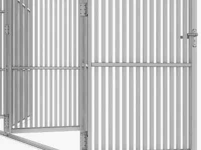Shutters 2 kennel doors 3D model
