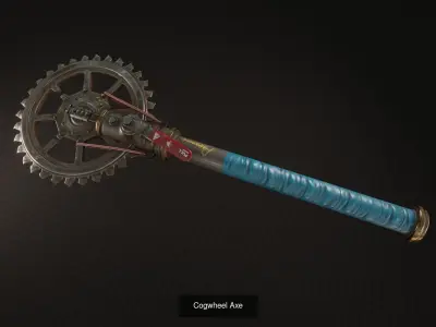 post-apocalyptic melee set 3D Model Pack