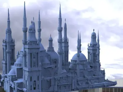 Cathedral city Upper City  3D model
