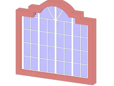 Colonial style casement window 3D model