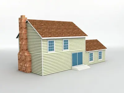 House 2 Low-poly 3D model