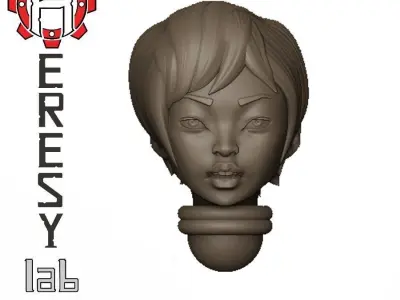 Heresylab - Female Sci-Fi heads for conversions SET 9 of 21 3D print model