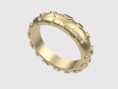 Modern Textured Ring JDBCo 3D print model