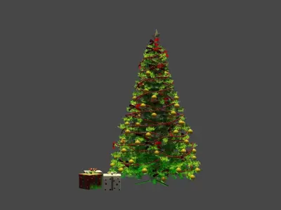 Cristmas tree New Year theme 3D model