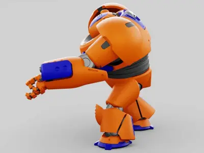 BATTLE DROID FELIX RIGGED 3D model