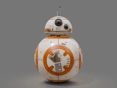 BB-8 robot Starwars PBR high model 3D model