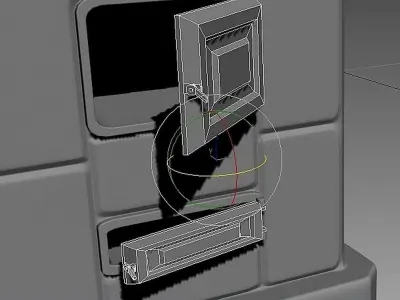  room furnace  Low-poly 3D model