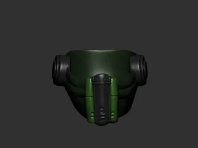 helmet high poly sculpt 3d printable  3D model 76