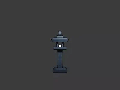Lantern Tower Low-poly 3D model