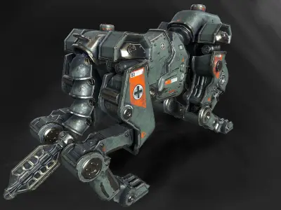 3D Panzerhund 1960 3D model