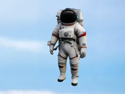 High-Detail Astronaut 3D Model 3D model