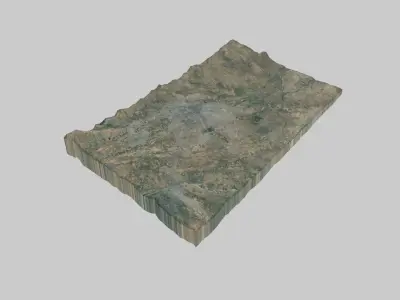 Shimkent City Low-poly 3D model