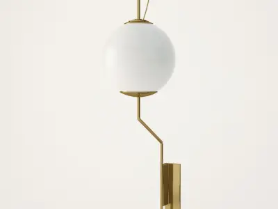 Brass Wall Lamp 3D model
