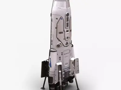 Sci Fi Space Shuttle 3D model