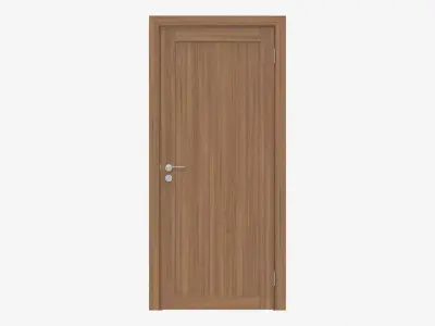 Modern Wooden Interior Door with Furniture 013 3D model