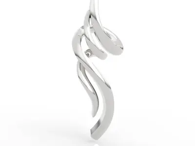 Elite Twisted Ribbon Pendant 3D print model