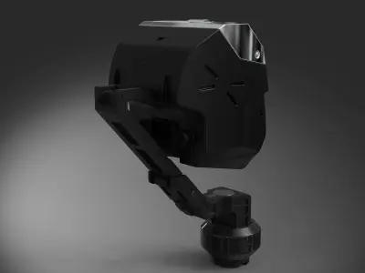 Robot head industry 3D model