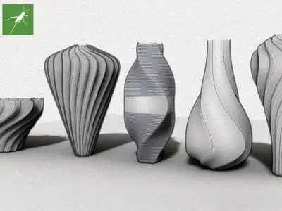 Vase Parametric Design Grasshopper Rhino Files Download 3D model