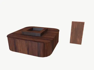 Window And Table 3D model