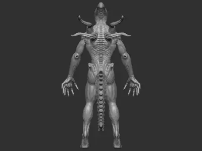 Alien 3d Print model 3D print model