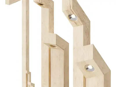 Timberlab ANGELO Lanterns 3D model