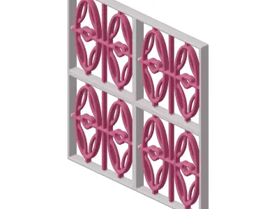 Baby Exquisite Window Grill Toy 3D model