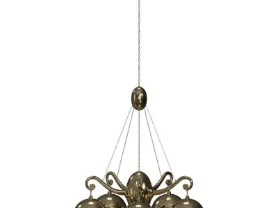 WOKA Chandelier  5-arms M 2898 3D model