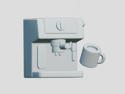 coffee maker 3D model buy