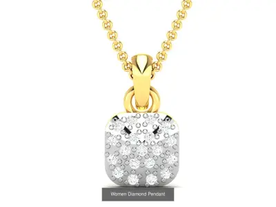 33 Ultra Light wt charms pendant necklace 3D Model Pack