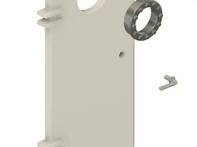 3d printable ship door with porthole 3D print model