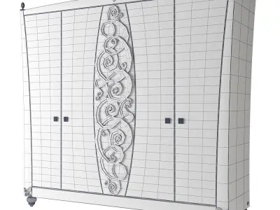 Lanpas Blue Diamond 2300E wardrobe Low-poly 3D model