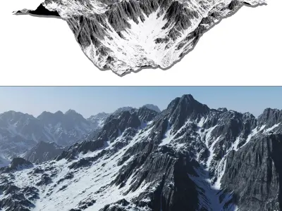 Mountains n23a 3D model
