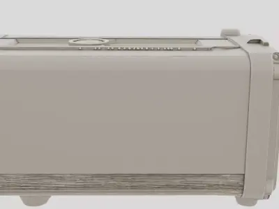 Retro Portable Science Field Analyzer for 3D print Low-poly 3D model