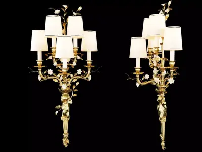 Wall Sconces Louis XV  3D model