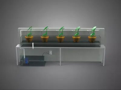 HYDROPONIC PLANT FARM DRIP SYSTEM NUTRIENT AUTO IRRIGATION TIMER 3D model