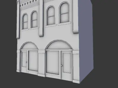 home low poly building Low-poly 3D model purchase