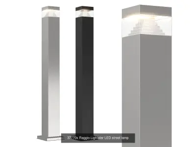 377 Raggio Lightstar Collection of street lamps 3D Model Pack