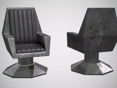 Sci fi  Chair Low-poly 3D model