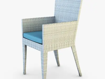 Rexus chair white v 2 3D model