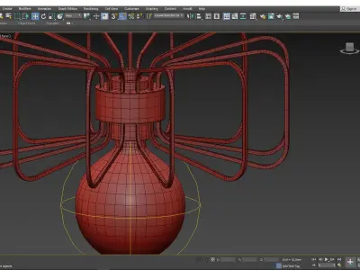 Daisy Pendant Light Low-poly 3D model